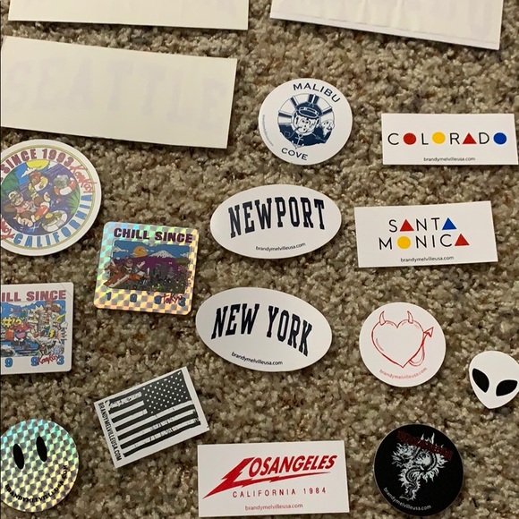 60 BRANDY MELVILLE STICKERS - Picture 4 of 5
